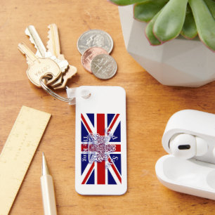 Porte-clés God Save the King Commemorative Keychain