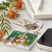 Porte-clés Goddess Saraswati Keychain (Devant Droit)