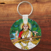 Porte-clés Goddess Saraswati Keychain (Recto)
