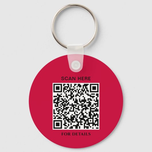 Porte-clés Goji Berry Logo Porte - clé avec code QR (Verso)