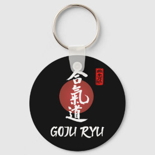 Porte-clés Goju Ryu Karate Uniforme Goju Ryu Uniforme Calligr
