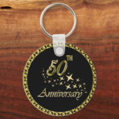 Porte-clés Gold and black 50th Anniversary Celebration (Recto)