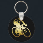PORTE-CLÉS GOLD BIKE RIDER<br><div class="desc">Montrez votre amour pour le vélo à vélo avec ce design personnalisé de cavalier.</div>
