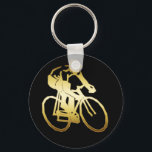 PORTE-CLÉS GOLD BIKE RIDER<br><div class="desc">Montrez votre amour pour le vélo à vélo avec ce design personnalisé de cavalier.</div>