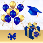 Porte-clés Gold Bleu, Classe Cadeaux de Réunion, Porte - clés