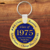 Porte-clés Gold Bleu, Classe de 1975, Classe Retrouvailles Fa (Recto)