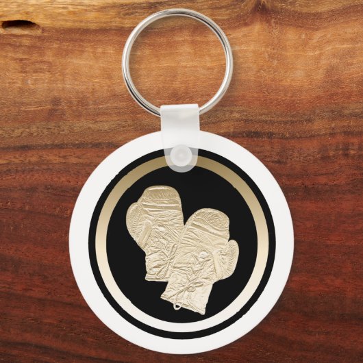 PORTE-CLÉS GOLD BOXING GLOVES (Recto)