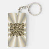 Porte-clés Gold Celtic Knot Design d'art original (Dos)
