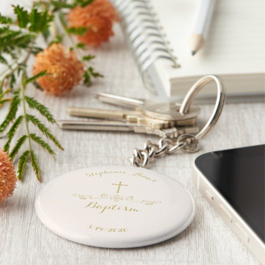 Porte-clés Gold Cross et Laurels (Côté)