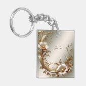 Porte-clés Gold Floral Keychain (Devant gauche)