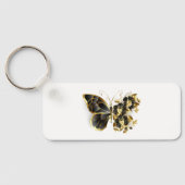 Porte-clés Gold flower Butterfly with Black Orchid (Verso)