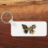 Porte-clés Gold flower Butterfly with Black Orchid (Verso)
