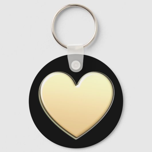 Porte-clés Gold Heart Keychain (Recto)