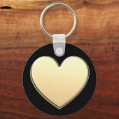 Porte-clés Gold Heart Keychain (Recto)