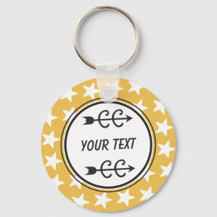 Porte-clés Gold jaune de la Croix-Rouge personnalisée