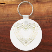 Porte-clés Gold Lace Heart (Recto)