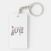 Porte-clés Gold Love (Dos)