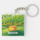 Porte-clés Gold Luck Ray Personalize (Dos)