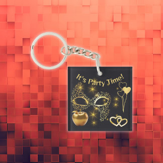 Porte-clés Gold Masquerade C'est l'heure de la fête |