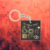 Porte-clés Gold Masquerade C'est l'heure de la fête |