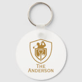 Porte-clés Gold Modern Golf (Verso)