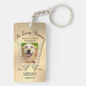 Porte-clés Gold Pet Memorial (Dos)