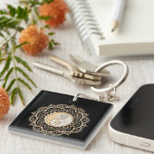 Porte-clés Gold & Silver Mandala (Devant Droit)