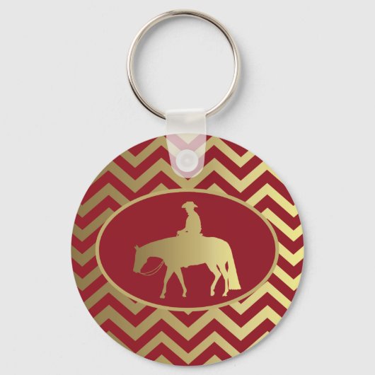 Porte-clés Golden/Bordeaux Pleasure Horse (Recto)