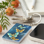 Porte-clés Golden butterflies (Devant droit)