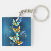 Porte-clés Golden butterflies (Dos)