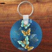 Porte-clés Golden butterflies (Recto)