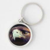 Porte-clés Golden Eagle ：Premium Round Key Chain (Devant)
