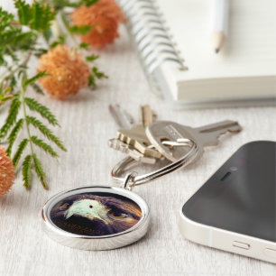 Porte-clés Golden Eagle ：Premium Round Key Chain