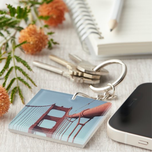 Porte-clés Golden Gate Bridge, Unique San Francisco Photo (Devant Droit)