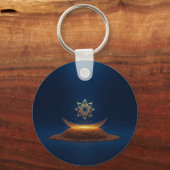 Porte-clés Golden Harmony – Shree Yantra’s Divine Resonance (Recto)