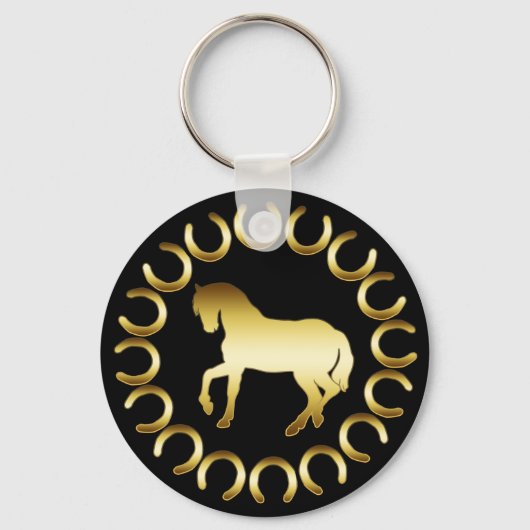 PORTE-CLÉS GOLDEN HORSE (Recto)