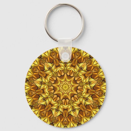 Porte-clés Golden Mandala Antique Abstract Design-63495 (Recto)
