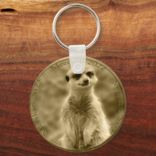 Porte-clés Golden Meerkat 2022 Pièce, Clavier Bouton