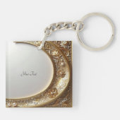 Porte-clés Golden Ornate Frame Keychain (Dos)