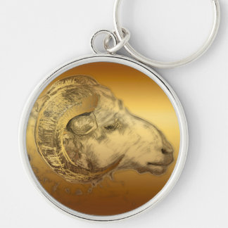 Porte-clés Golden Ram Année Chinoise Zodiac Aries R Porte - c