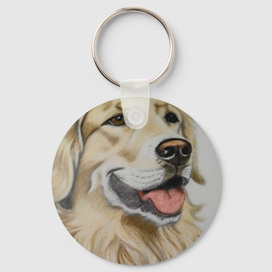Porte-clés Golden Retriever (Recto)