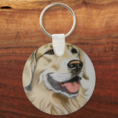 Porte-clés Golden Retriever (Recto)