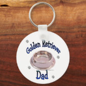 Porte-clés Golden Retriever Papa Porte - clé (Verso)
