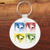 Porte-clés Golden Retriever Pop (Recto)