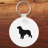 Porte-clés Golden Retriever Silhouette Love Dogs (Recto)