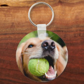 Porte-clés Golden Retriever With Tennis (Recto)