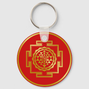 Porte-clés Golden Shree Yantra