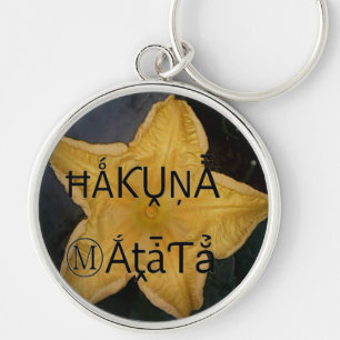 Porte-clés Golden Star Hakuna Matata