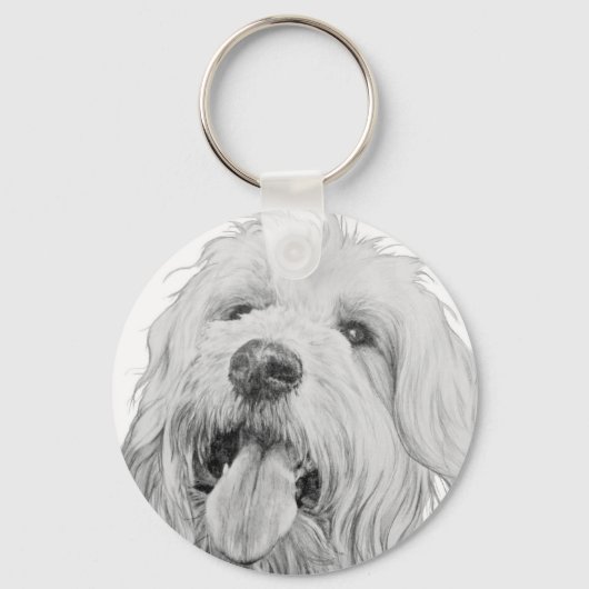 Porte-clés Goldendoodle (Recto)