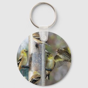 Porte-clés Goldfinches au chargeur